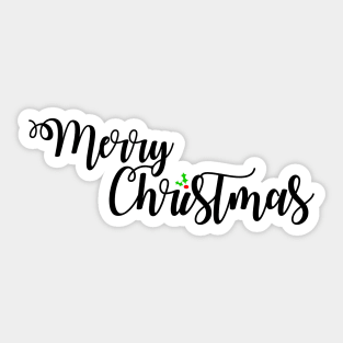 'Merry Christmas' Phrase Sticker